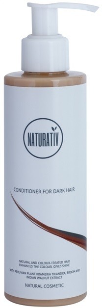 Naturativ Hair Care Dark kondicionáló a hajszín élénkítéséért  200 ml