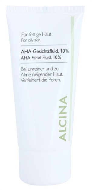 Alcina For Oily Skin arc fluid AHA savakkal 10 %  50 ml