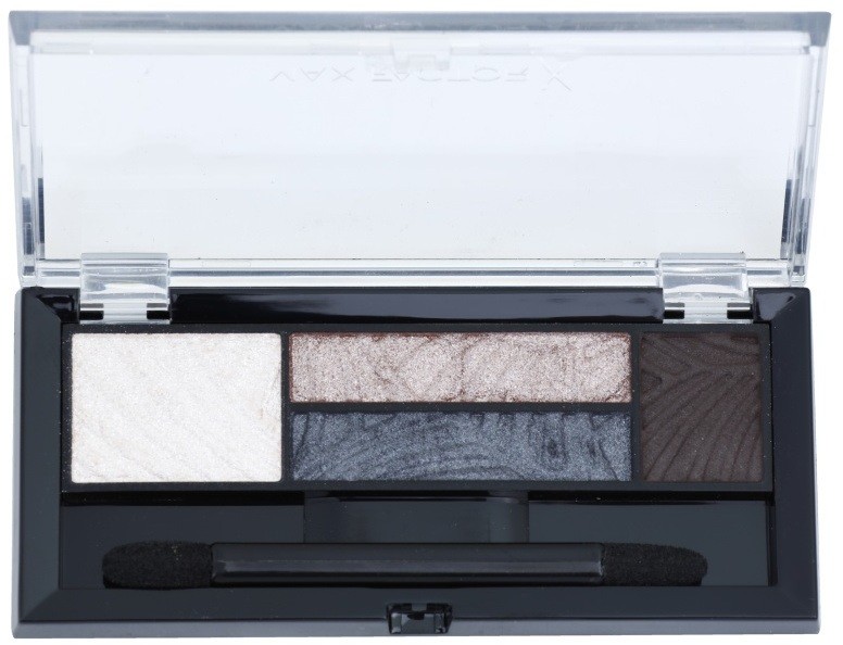 Max Factor Smokey Eye Drama Kit szemhéj- és szemöldökfestékek palettája applikátorral árnyalat 02 Lavish Onyx 1,8 g