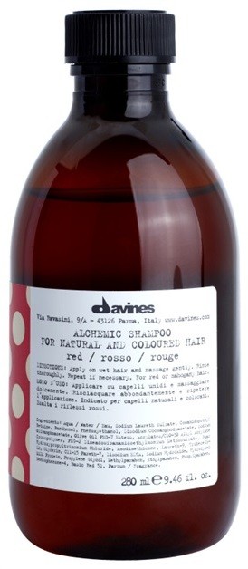 Davines Alchemic Red sampon a hajszín élénkítéséért  280 ml