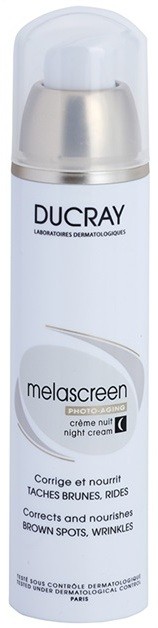 Ducray Melascreen Éjszakai tápláló krém ráncok és pigmentfoltok ellen  50 ml