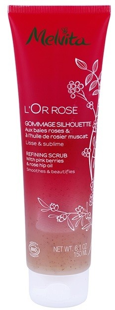 Melvita L'Or Rose testpeeling a finom és sima bőrért  150 ml