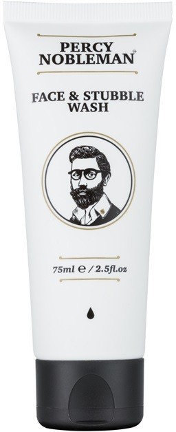 Percy Nobleman Face & Stubble tisztító gél az arcra és a szakállra  75 ml