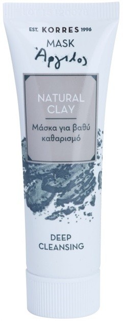 Korres Mask&Scrub Natural Clay mélyen tisztító maszk  18 ml