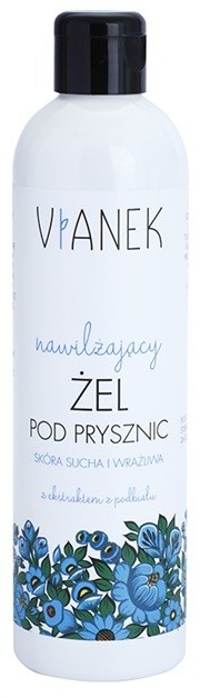 Vianek Moisturising tusfürdő gél hidratáló hatással martilapu kivonattal  300 ml