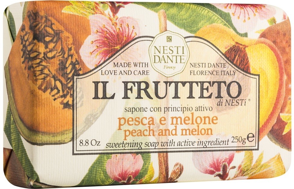 Nesti Dante Il Frutteto Peach and Melon természetes szappan  250 g