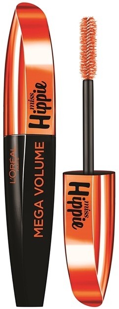 L’Oréal Paris Mega Volume Miss Hippie dúsító szempillaspirál árnyalat Black 8,4 ml