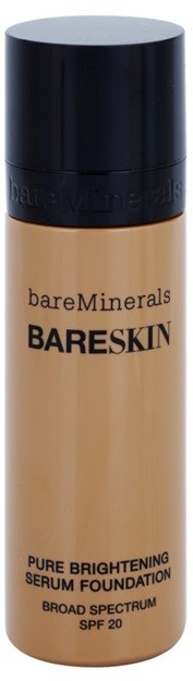 BareMinerals bareSkin® bőrvilágosító alapozó szérum SPF 20 árnyalat Bare Latte 11 30 ml