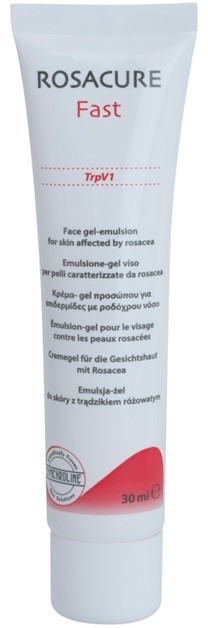 Synchroline Rosacure Fast zselés emulzió Érzékeny, bőrpírra hajlamos bőrre  30 ml