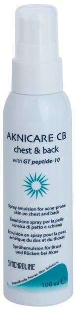 Synchroline Aknicare  CB emulzió spray a háton és mellkason lévő pattanások redukálására   100 ml