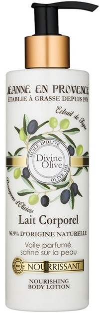 Jeanne en Provence Divine Olive tápláló testápoló krém olívaolajjal  250 ml