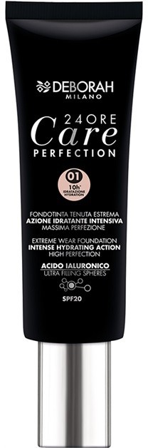 Deborah Milano 24Ore Care Perfection hosszan tartó make-up SPF 20 árnyalat 01 Fair 30 ml