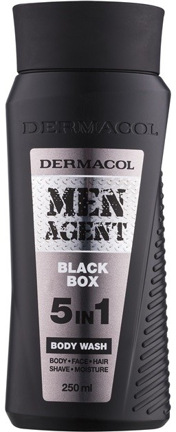 Dermacol Men Agent Black Box tusoló gél  5 in 1  250 ml