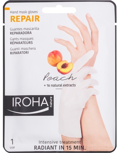 Iroha Repair Peach maszk a kézre és körmökre