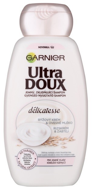 Garnier Ultra Doux nyugtató sampon a finom hajért  200 ml