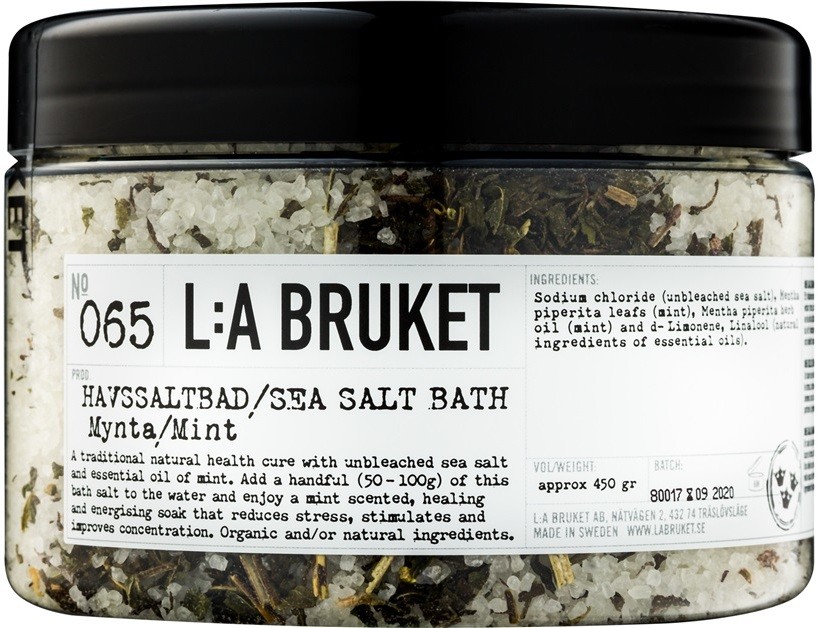 L:A Bruket Spa fürdősó borsmentával  450 g