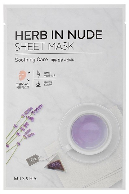 Missha Herb in Nude arcmaszk nyugtató hatással  23 g