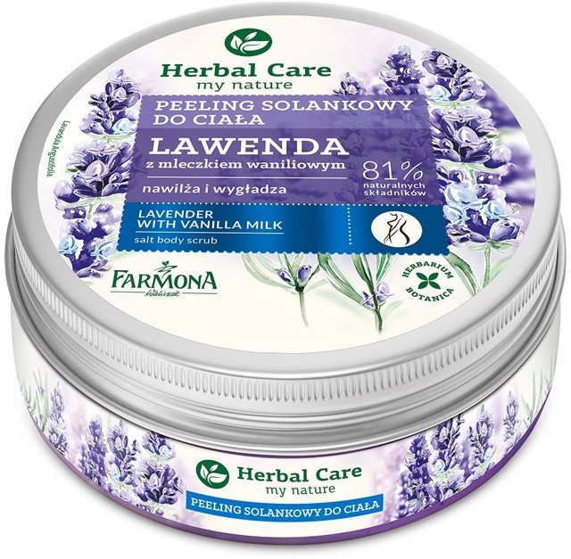 Farmona Herbal Care Lavender só peeling hidratáló hatással  220 g