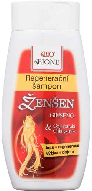 Bione Cosmetics Ginseng Goji + Chia regeneráló sampon  260 ml