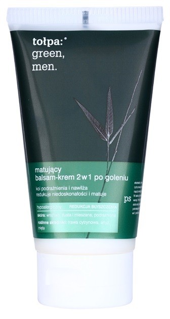 Tołpa Green Men mattító balzsam-krém borotválkozás után  125 ml