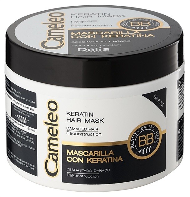 Delia Cosmetics Cameleo BB keratinos maszk a károsult hajra  500 ml