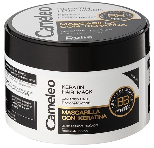 Delia Cosmetics Cameleo BB keratinos maszk a károsult hajra  200 ml