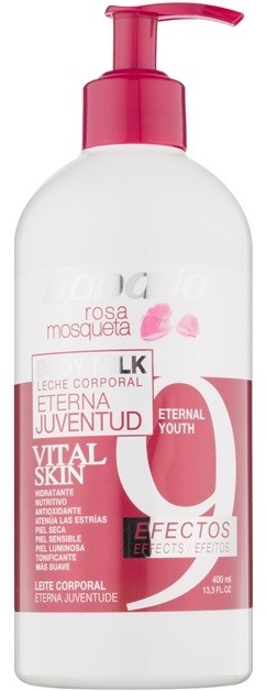 Babaria Rosa Mosqueta testápoló tej 9 hatással  400 ml