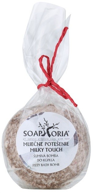 Soaphoria Milky Touch regenerálü fürdőgolyó feszesítő hatással  85 g