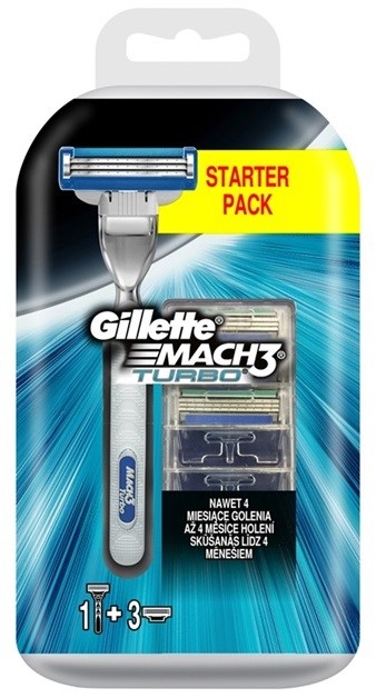 Gillette Mach 3 Turbo borotva tartalék pengék 3 db