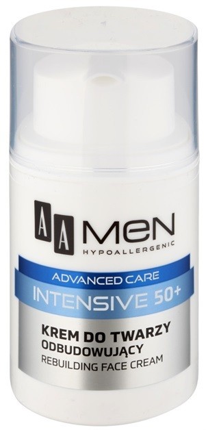 AA Cosmetics Men Intensive 50+ megújító krém tápláló hatással  50 ml