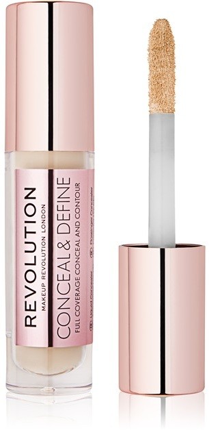 Makeup Revolution Conceal & Define folyékony korrektor árnyalat C3 3,4 ml