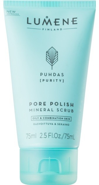 Lumene Cleansing Puhdas [Purity] tisztító micelláris peeling kombinált és zsíros bőrre  75 ml