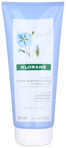 Klorane Flax Fiber kondicionáló finom és lesimuló hajra  200 ml