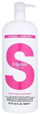 TIGI S-Factor Smoothing Lusterizer sampon a rakoncátlan és töredezett hajra  1500 ml