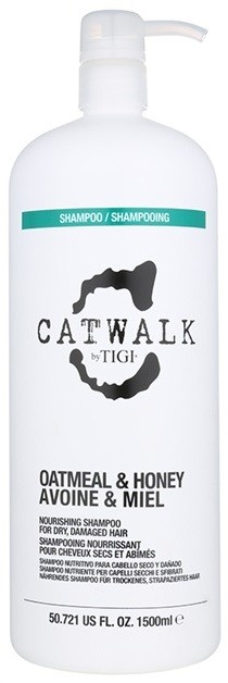 TIGI Catwalk Oatmeal & Honey tápláló sampon száraz és érzékeny hajra  1500 ml