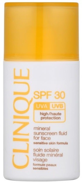 Clinique Sun ásványi napozó folyadék arcra SPF 30  30 ml