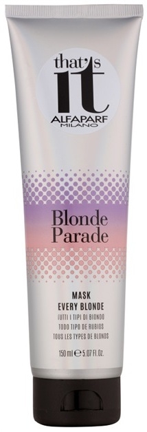 Alfaparf Milano That s it Blonde Parade tápláló maszk szőke hajra  150 ml