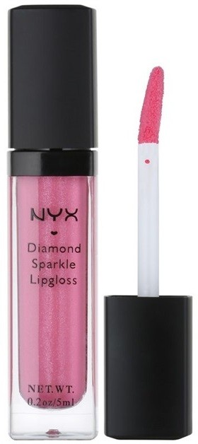 NYX Professional Makeup Diamond Sparkle ajakfény árnyalat 08 Pink 5 ml