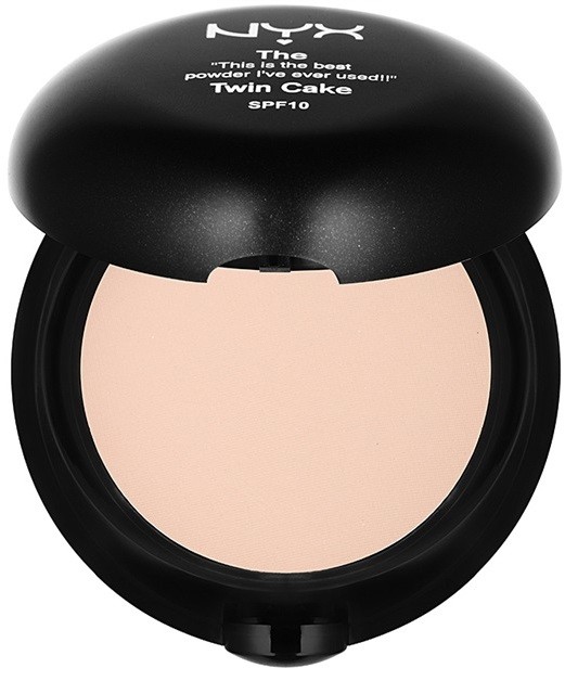 NYX Professional Makeup Twin Cake kompakt púder SPF 10 árnyalat 04 Buff 11 g