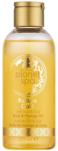 Avon Planet Spa Radiant Gold bőrélínkítő csillogó test- és masszázs olaj  150 ml