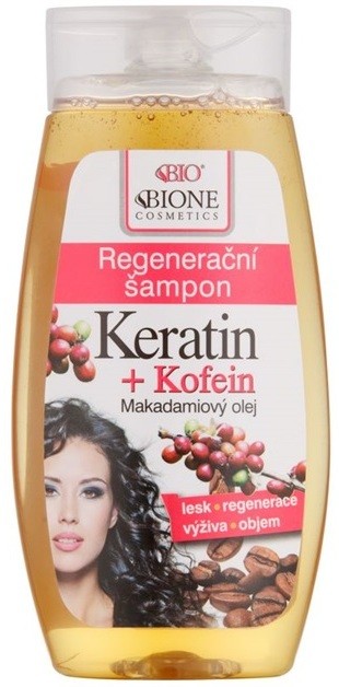 Bione Cosmetics Keratin Kofein regeneráló sampon  260 ml