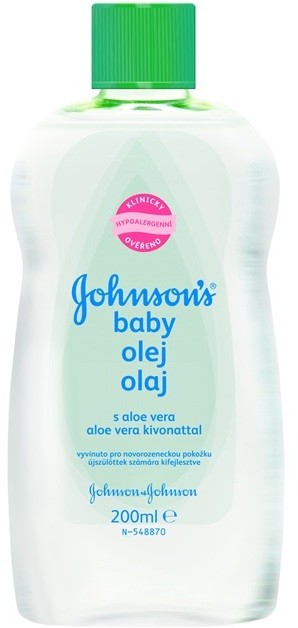 Johnson's Baby Care olaj aleo verával  200 ml