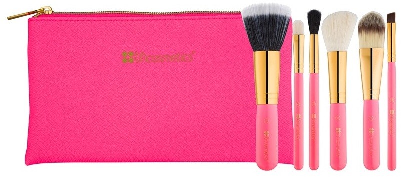 BHcosmetics Neon Pink ecset szett  6 db