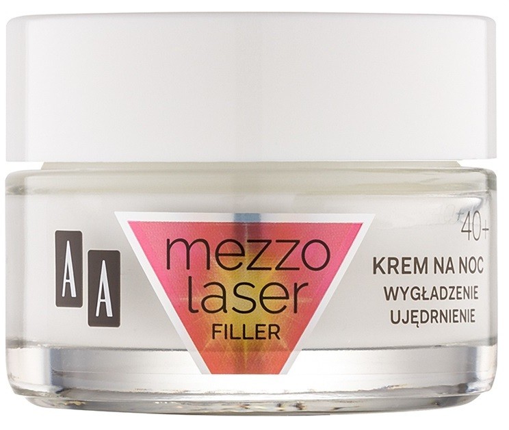 AA Cosmetics MezzoLaser feszesítő éjszakai krém regeneráló hatással 40+  50 ml