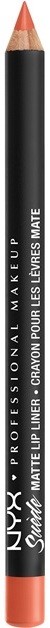 NYX Professional Makeup Suede Matte Lip Liner szájceruza matt hatással árnyalat Foiled Again 1 g