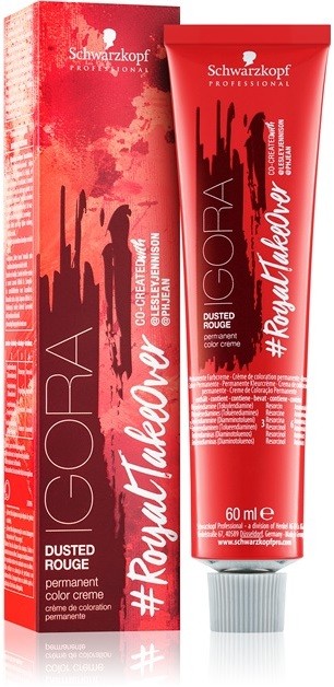 Schwarzkopf Professional IGORA #RoyalTakeOver Dusted Rouge tartós hajfesték árnyalat 6-491 Dark Blonde Beige Purple Ash 60 ml