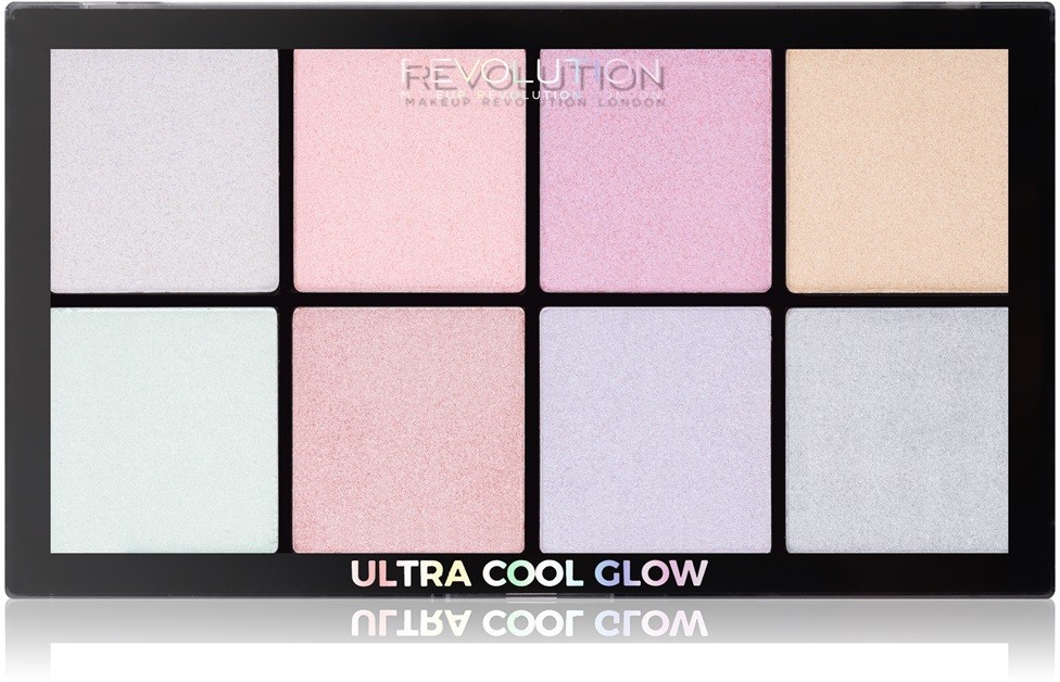 Makeup Revolution Ultra Cool Glow bőrvilágosító paletta 8 x 2,5 g