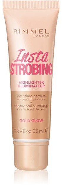 Rimmel Insta Strobing folyékony bőrélénkítő árnyalat Gold Glow 25 ml