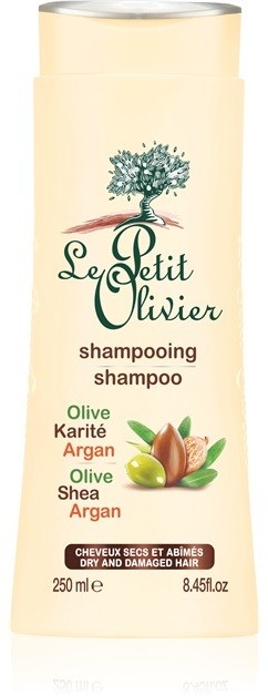 Le Petit Olivier Olive, Shea & Argan sampon száraz és sérült hajra  250 ml