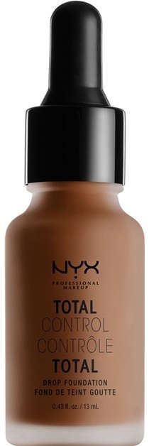 NYX Professional Makeup Total Control folyékony make-up pipettával árnyalat 21 Cocoa 13 ml